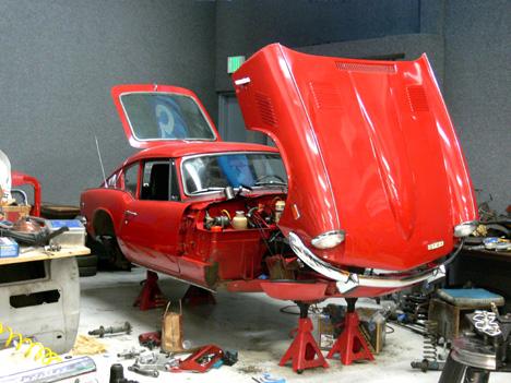 Our GT6 in the shop at Group 2 Motorsports